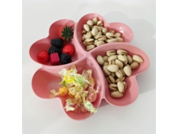 Bandeja separadora comestible de plástico con forma de corazón STELASPLEN