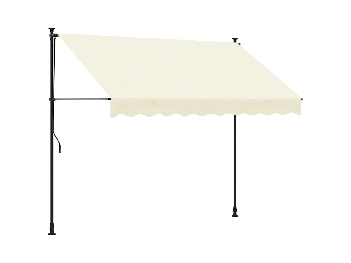 Toldo Retráctil 300x150 cm Tejido y Acero Color Crema MAISON EXCLUSIVE