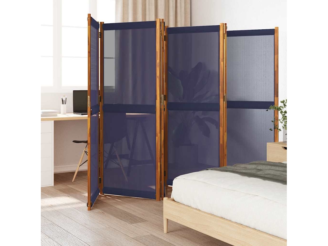 Separador de ambientes con 6 paneles | Separador de ambientes | Separador de ambientes 420x180 cm Azul oscuro