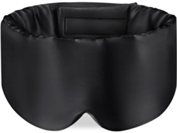 Antifaz Sueño Seda Morera Negro Ajustable Para Hombres Mujeres Nocturno Viaje Siesta
