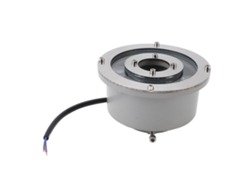 Fuente de luz LED de acero inoxidable de alto brillo, sumergible, subacuática, para paisaje, blanco cálido, 6 W