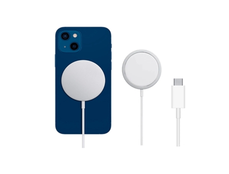 Cargador Rápido Inalámbrico Magnético para Apple Iphone 13 Mini Blanco PHONECARE