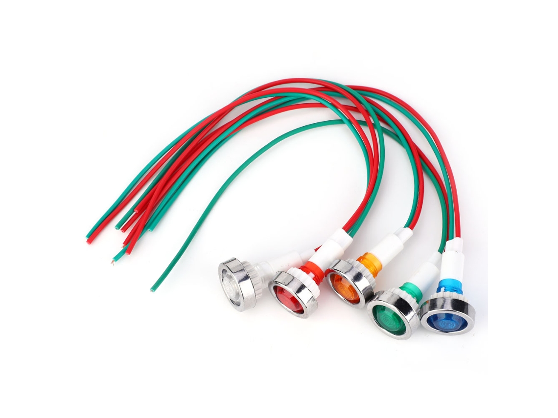 Indicadores LED de 10 mm y 12 V CC (15 unidades)
