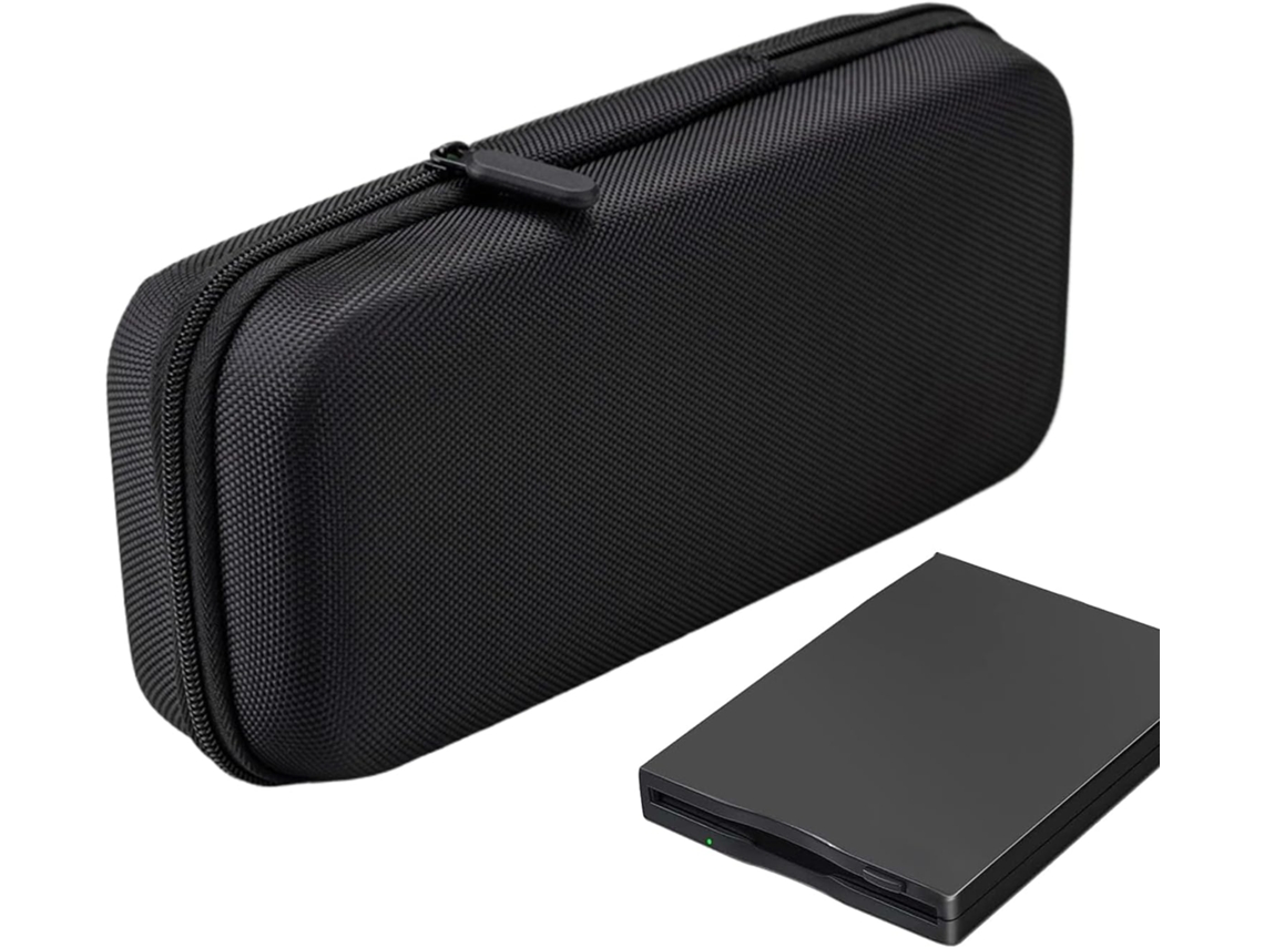 Caja portátil para disco duro, organizador externo para discos duros | Caja cilíndrica ligera para transferencia electrónica Jortmrd