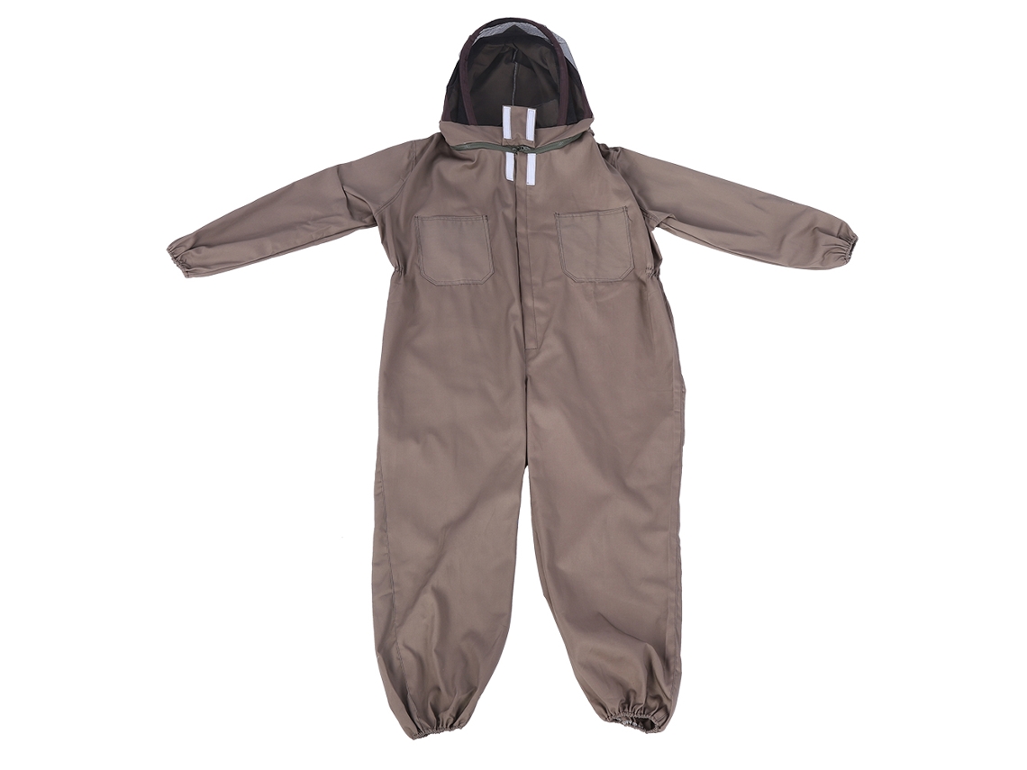 Traje De Apicultura Con Velo, Capucha De Algodón, Protector Con Cierre De Cremallera, Talla Xl