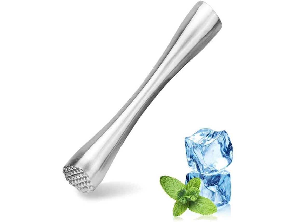 Mortero Profesional De Acero Inoxidable Para Cócteles, 8 Pulgadas