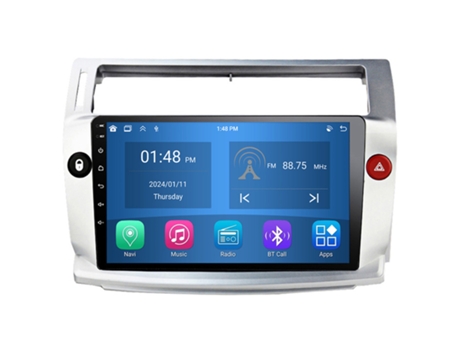 Autoradio 4GB RAM64GB ROM ROVERONE para Citroen C4 C-Triomphe C-Quatre 2004 - 2014 CarPlay Android Coche Radio Bluetooth Navegación