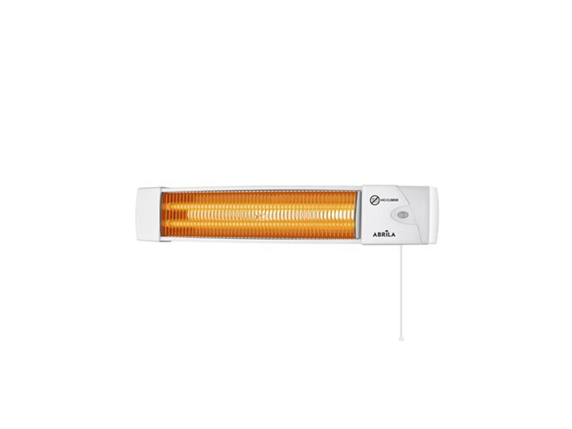Estufa De Cuarzo África Blanca 1200w 2 Potencias Control Por Cadena (10,4x57x10,8cm)