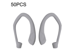 50 unidades EG40 para auriculares inalámbricos deportivos Bluetooth Apple AirPods Pro, gancho para la oreja antideslizante de silicona, blanco
