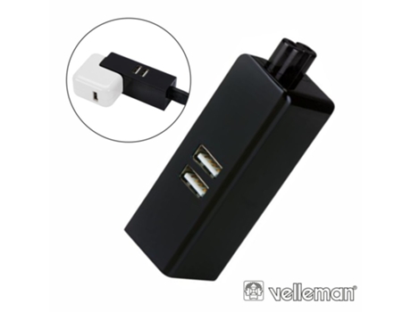 Cargador 2 Salidas VELLEMAN Usb 5V/2.1A