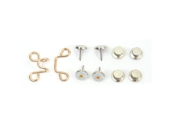Botones Ajustables Sin Clavos Para La Cintura De Los Pantalones Y Decoración Versátil, Metal Dorado.