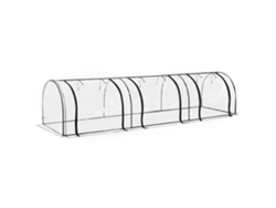 Invernadero OUTSUNNY de PVC y acero (Bicolor - 350x100x80 cm)
