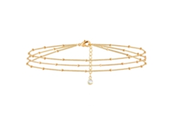 Pulsera para mujer con delicada cadena, chapada en oro de 14k, SIURN