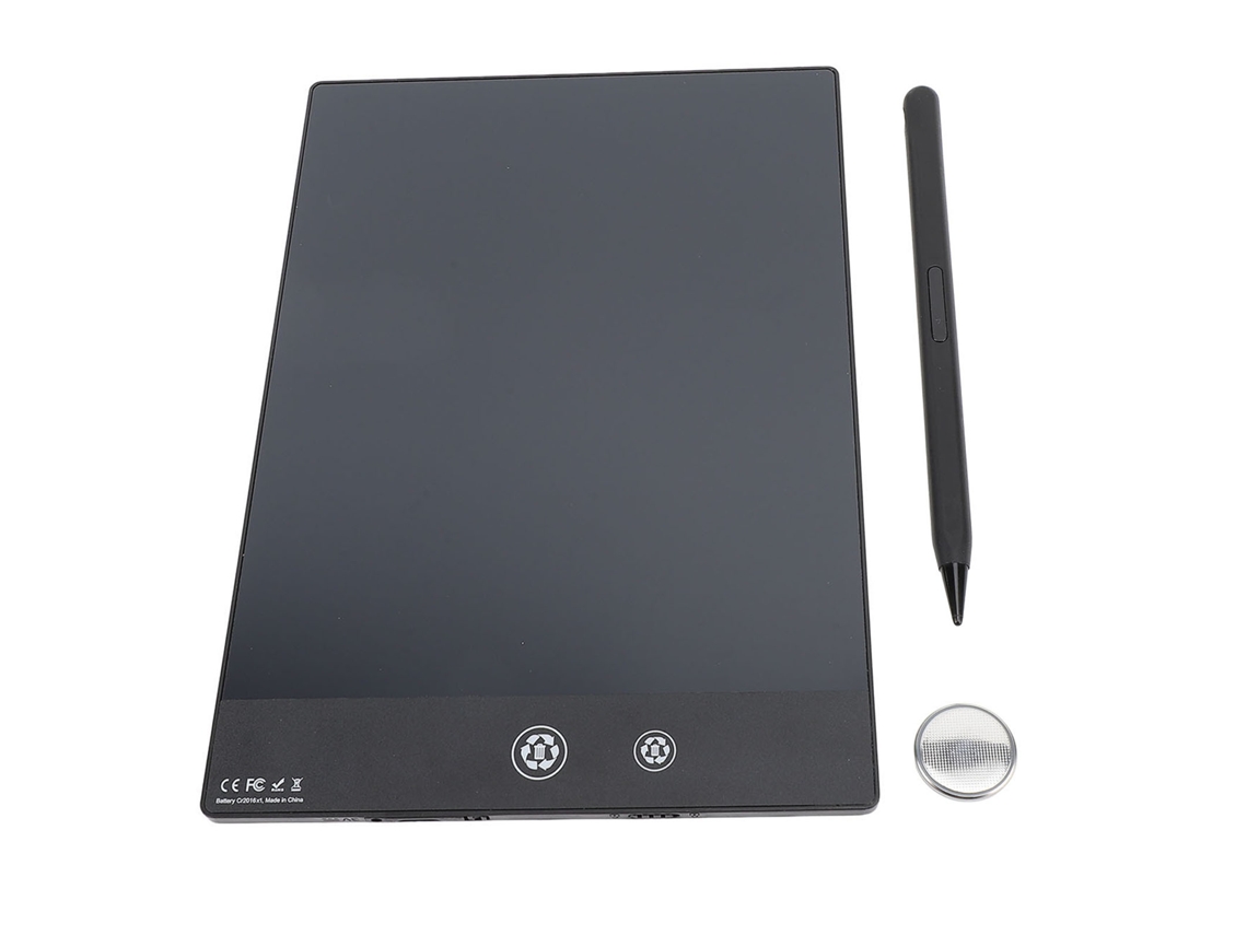 Tableta De Dibujo Lcd De 9,5 Pulgadas, Doble Pantalla, Borrable, Reutilizable, Pizarra Electrónica Negra