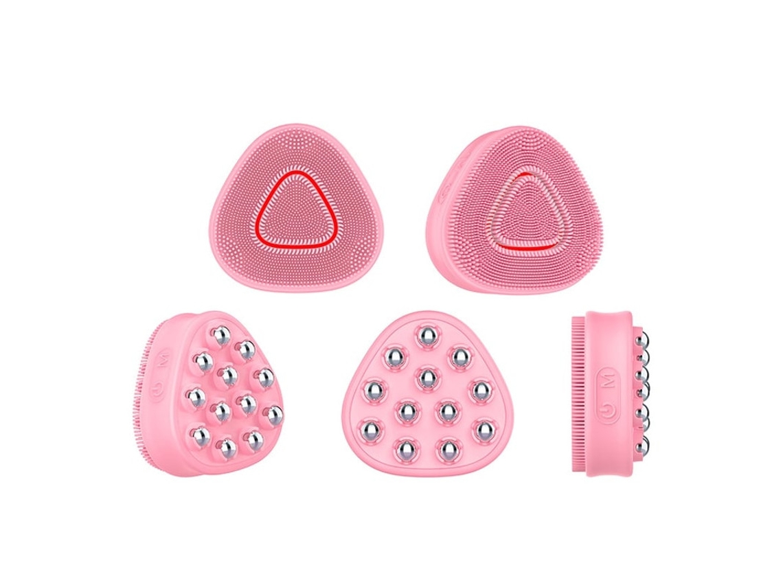 Cepillo de limpieza facial vibratorio, impermeable, recargable, de silicona, exfoliante facial, dispositivo de limpieza exfoliante eléctrico Bestvite