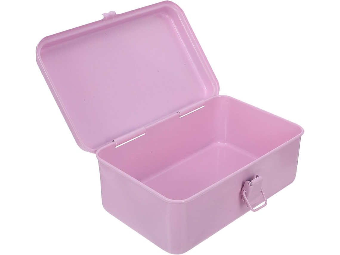 Caja de herramientas Topbathy rosa en acero laminado