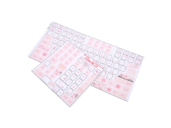 Baoj-2026stickers Para Teclado Universal De Computador De Escritório Mecânico Transparentes Bonitos Com Letras Em Inglês
