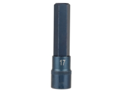 Adaptador De Vaso Hexagonal De 1/2" (100 Mm, H17) Para Destornillador Eléctrico, Acero S2.