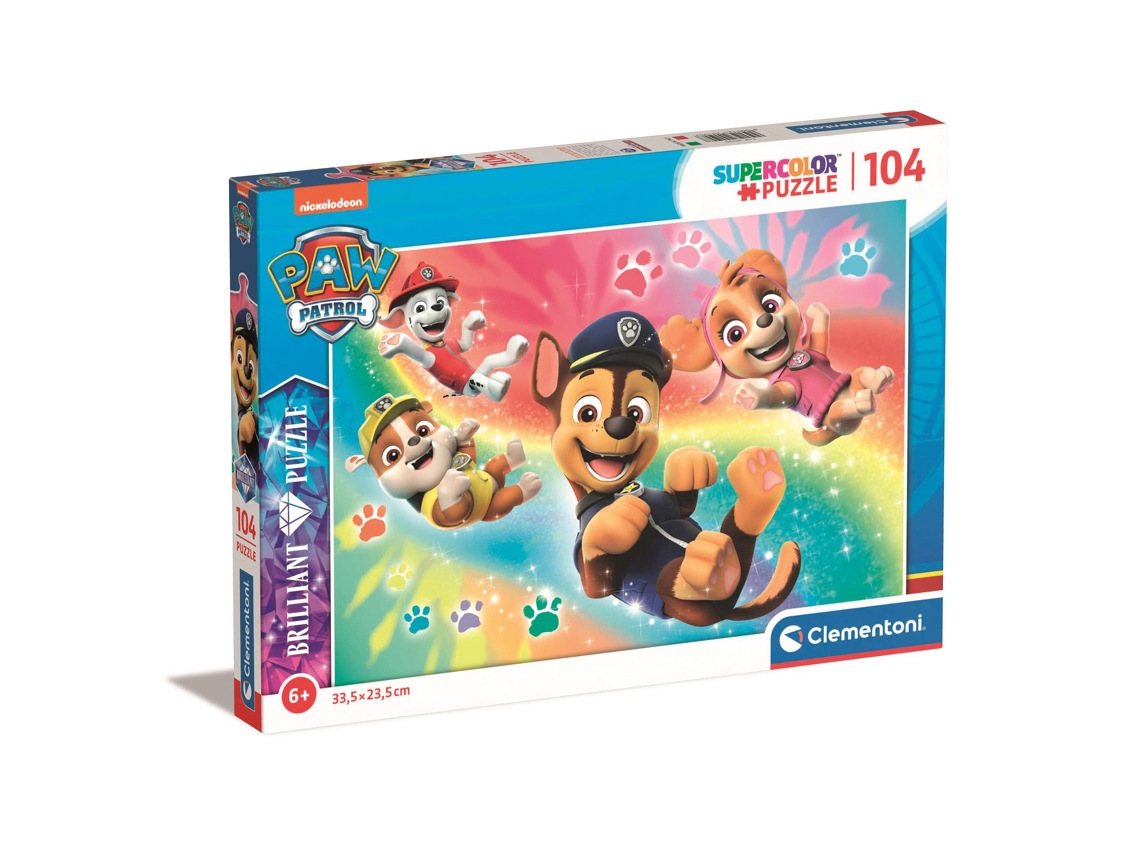 Puzzle Brillante 104 Piezas Patrulla Canina Clementoni