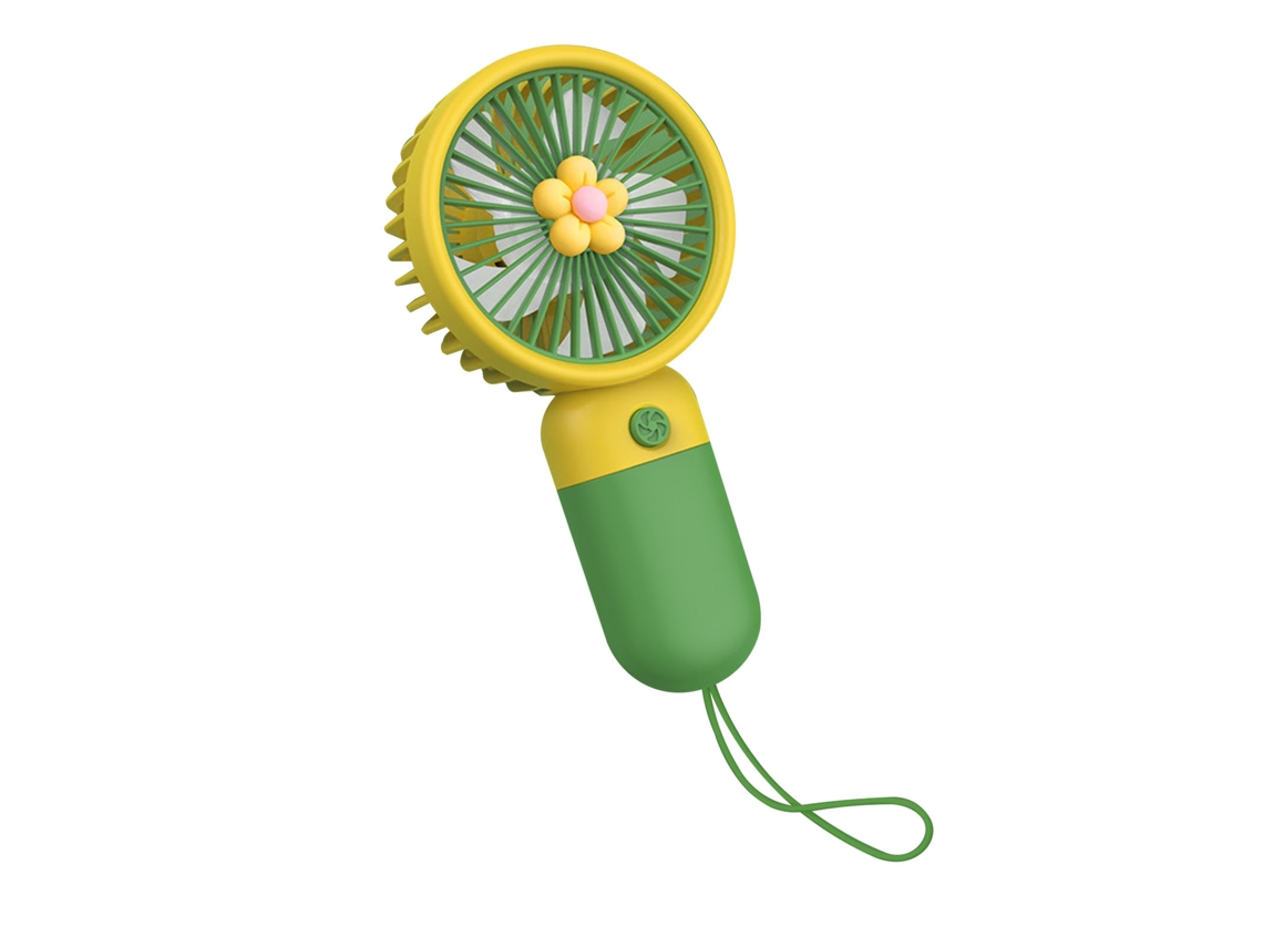 Ventilador portátil recargable por USB, silencioso y fresco.