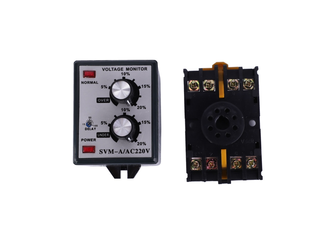 Protector De Sobretensión Y Baja Tensión Ajustable Monofásico 220v Svm-a/220 Monitor De Voltaje