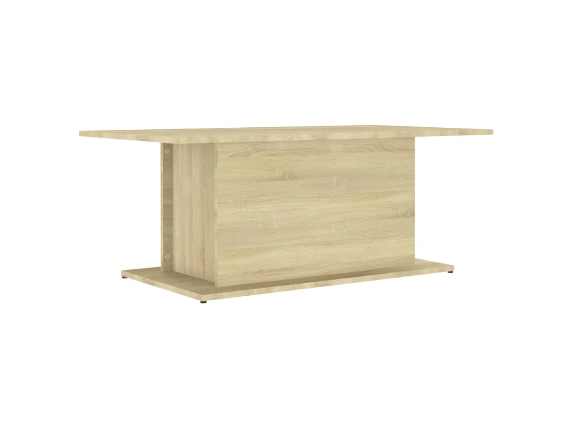 Mesa de Centro Apoyo 102X55,5X40 cm Contraplacado Cor Roble Sonoma