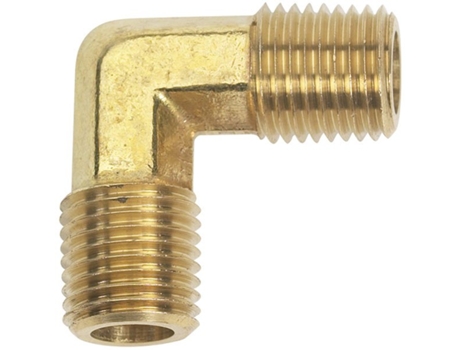 Conector de Combustível Macho/Macho de Cotovelo de Bronze Universal Amarelo 1/4´´MOELLER