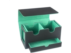 Caja Magnética Portátil Para Guardar Tarjetas Con Cajón Y Ventana De Visualización, Tarjetero.