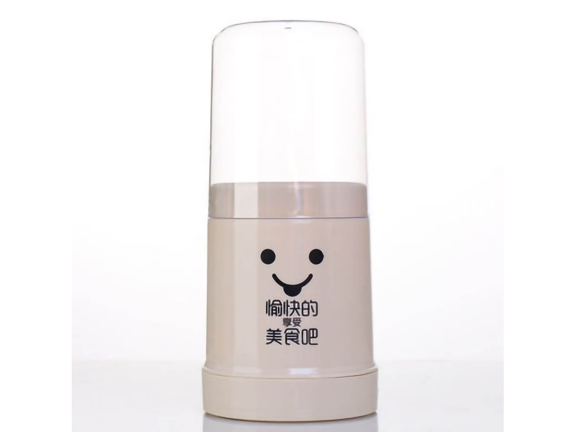Palillero Con Tapa Antipolvo, Base Extraíble, Almacenamiento Ecológico, Plástico Beige.