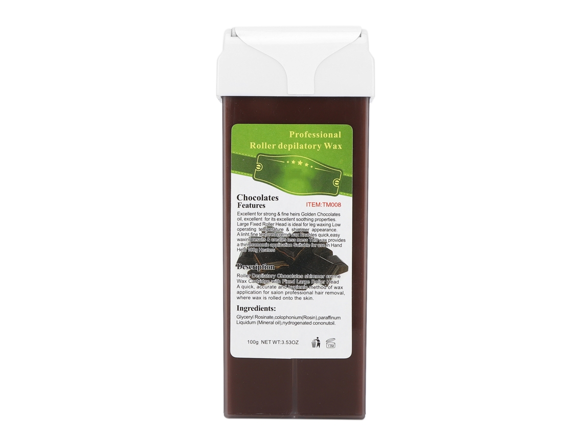 Cera Depilatoria En Rodillo 100g Para Cuerpo Piernas Pecho Brazos Bikini Axilas Chocolate