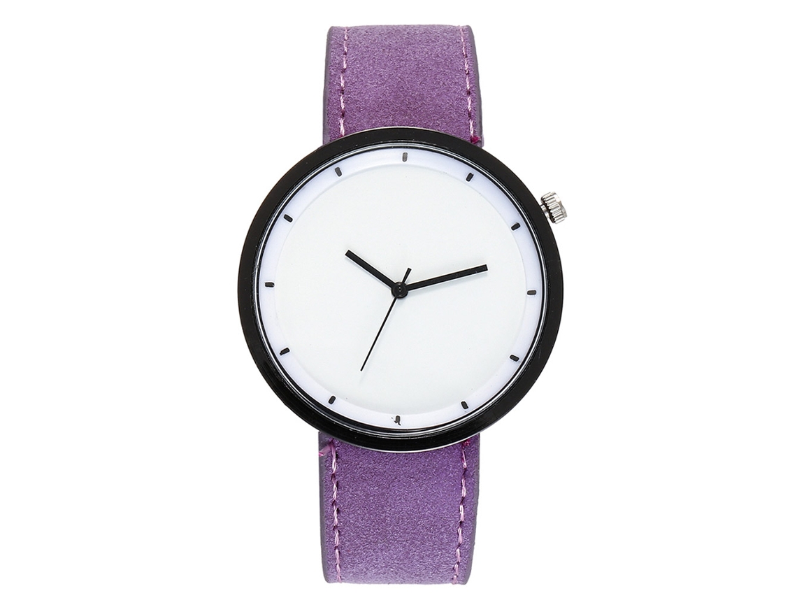 Relógio feminino CCQ Quartz Pulse com pulseira multicamadas de strass e PU (branco)