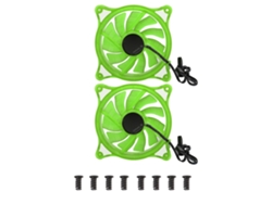 2 Piezas De Ventilador De Extracción De Refrigeración Por Agua Con Cojinete Hidráulico Para Computadoraverde