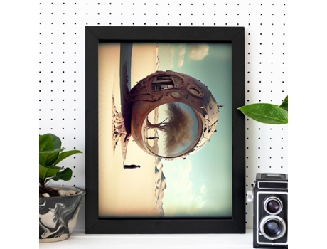 NACNIC Poster Espejo De La Naturaleza En Estilo Surrealismo Cinematográfico Ilustraciones Y Grabados De Historieta Abstracta Y Artística A3