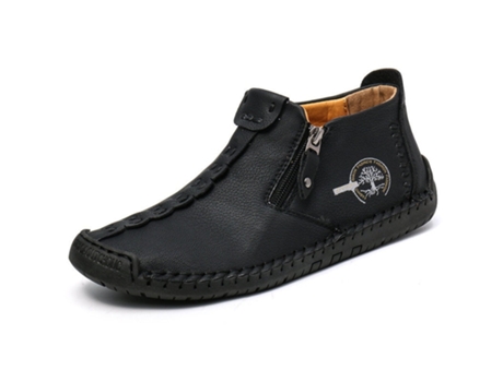 Zapatillas SLOWMOOSE Vintage pu cuero pisos botines (Talla: 11,5)