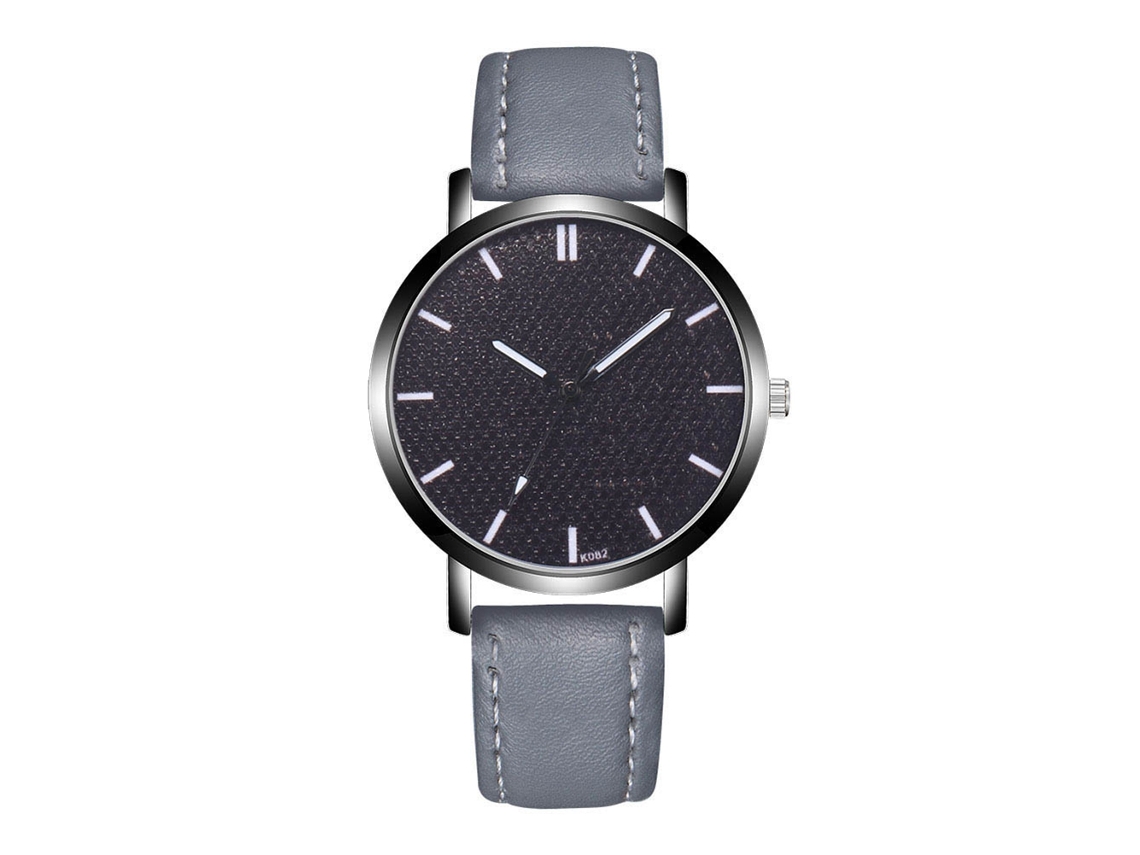 Reloj Casual De Moda Para Hombres Zhoulianfa De Cuarzo Con Correa De Cuero Gris