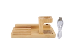 Base De Carga Usb Porosa, Carga De Cuatro Puertos, Soporte De Escritorio