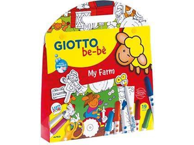 Conjunto de 12 Marcadores y 25 Adhesivos GIOTTO Quinta (Edad Mínima: 4)