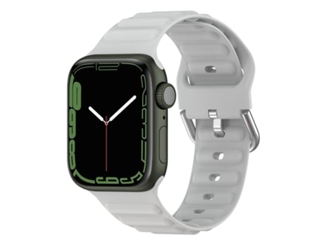 Correa de reloj Ocean Ripple para Apple Watch Series 8 y 7 de 45 mm / SE 2 y 6 y SE y 5 y 4 de 44 mm (gris claro)