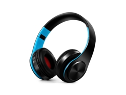 Fone de Ouvido Bluetooth con Graves Pesados Negro Azul GODTVAGT