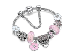 Pulsera Estilo Pandora Para Mujer, Diseño Diy Con Cuentas Básicas Originales.