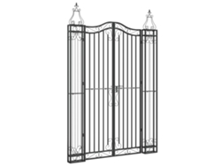 Puerta De Jardín VIDAXL Negro Hierro (121x8x180 cm)