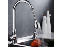Extensor De Grifo Anti-salpicaduras Giratorio 360, Acero Inoxidable Ajustable Con 2 Modos De Salida De Agua