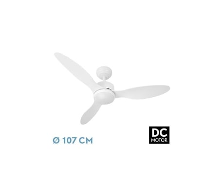Ventilador DC Serpa Blanco 24W 3 Aspas FABRILAMP
