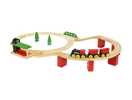 Set de vías y tren BRIO 33424 (0.2 anos)