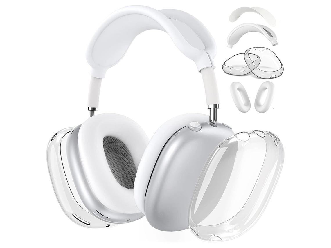 Es Un Conjunto De 4 Fundas Protectoras De Tpu Color Blanco Plateado. Con Un Diseño Transparente Y Muy Resistente, Es Compatible Con Los Airp