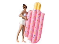 Balsa flotante para piscina con paleta de helados para adultos y niños.