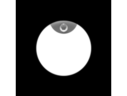 Luz nocturna LED (luz fría) con sensor de movimiento, luz de pared decorativa inalámbrica