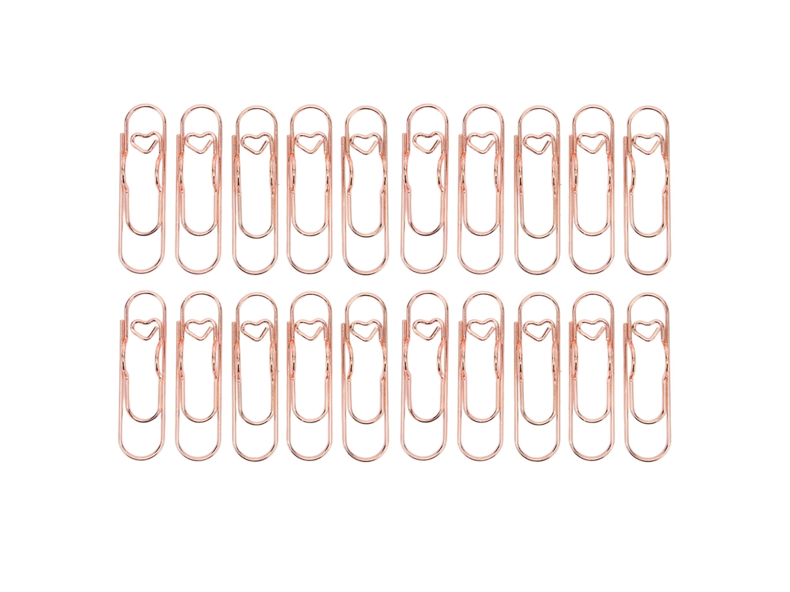 20 Clips De Pluma De Metal Clip De Libro Portaplumas Para Libros Y Cuadernos Oro Rosa