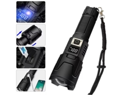 Linterna Led superbrillante, linterna brillante recargable por Usb, antorcha con Zoom, linternas pequeñas negras impermeables YEMAESRE