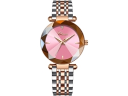 Reloj De Lujo Femenino De Strass Acero Inoxidable A Prueba De Agua Cuarzo Fecha Luminoso Yuysan